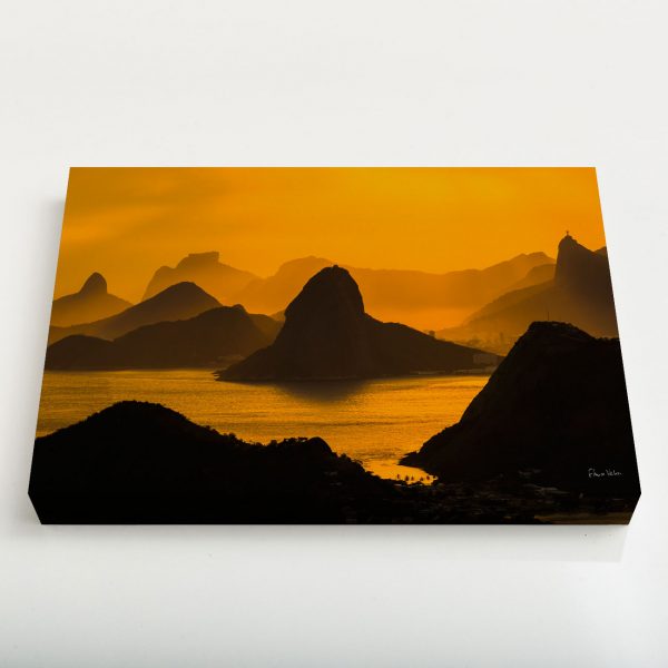 Quadro Canvas - O Poente na Espinha de suas Montanhas, Rio de Janeiro 2 4