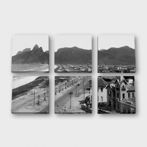 Quadro Canvas Modular –  Praias de Ipanema e Leblon –…