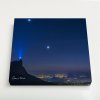 Quadro Canvas - Venus, Touro e Lua em luz Cinéria sobre o Rio de Janeiro 2
