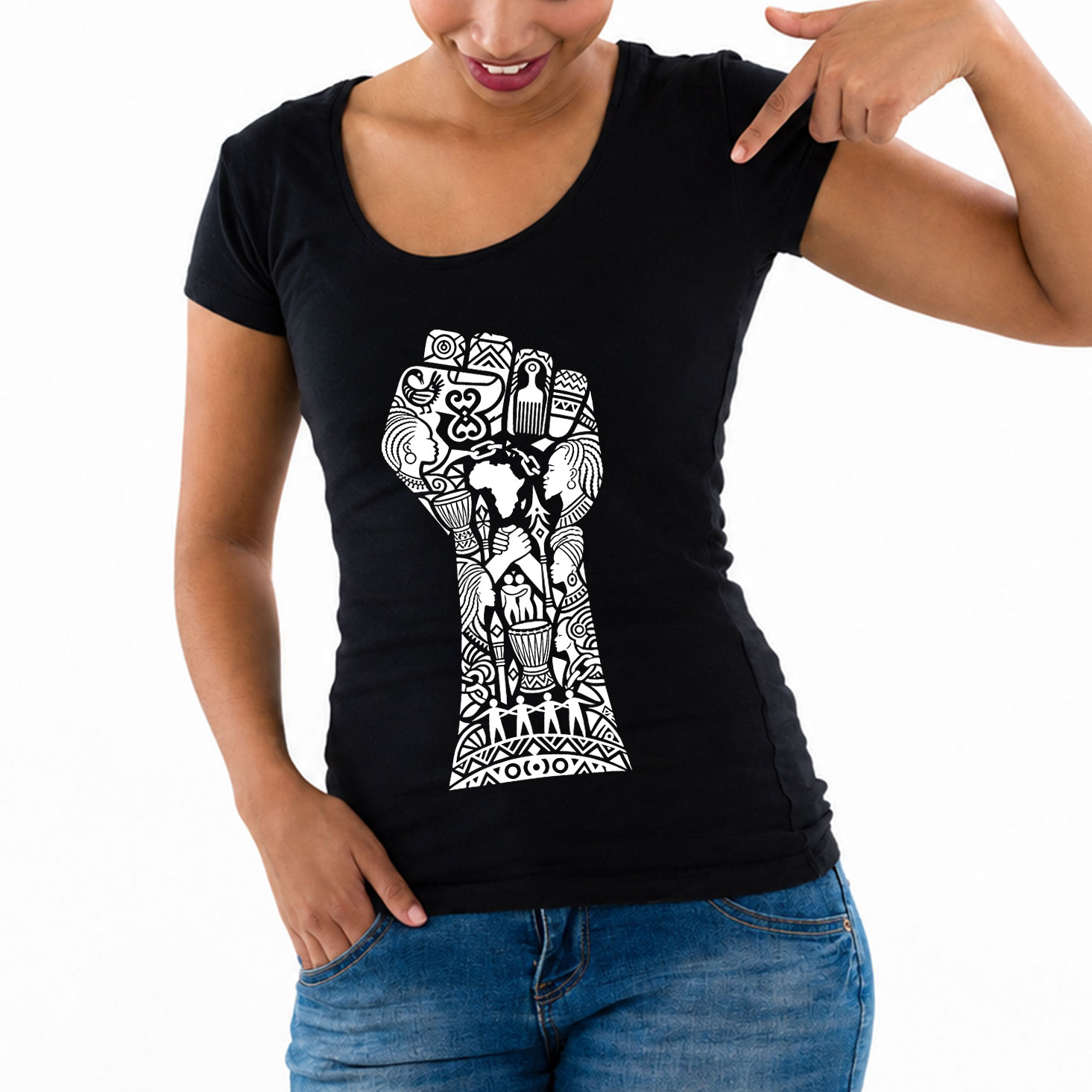 Camisa Feminina Preta – Ẹṣẹ́