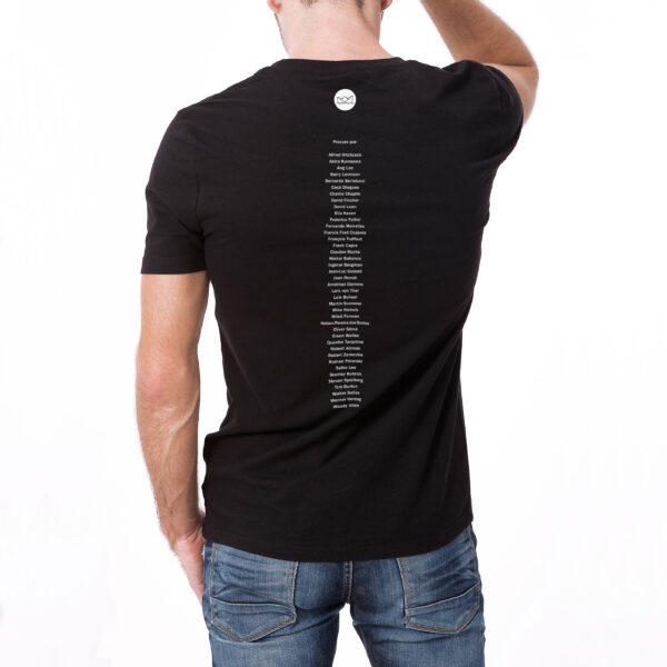 camisa masculina preta cinemateca costas