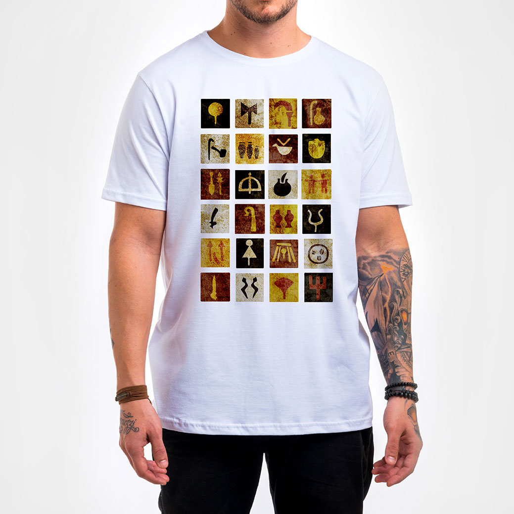 CM117-1 Camisa Masculina - Orixás - Imagem 1