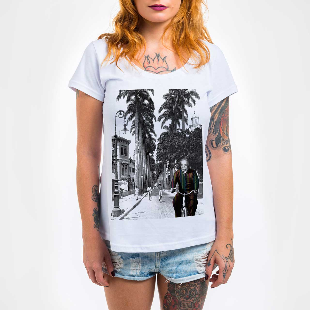 CMF67 Camisa Feminina - Einstein - Imagem 1