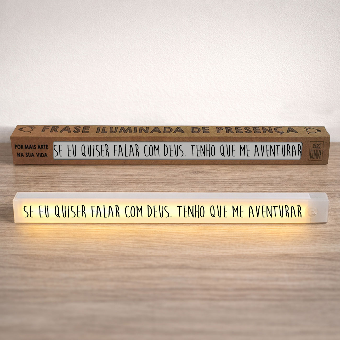 Frase-4-0 Frase Iluminada de Presença - Se Eu Quiser Falar Com Deus. Tenho Que Me Aventurar - Imagem 1